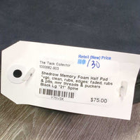 Memory Foam Half Pad *vgc, clean, rubs, edges: faded, rubs & pills, mnr threads & puckers
