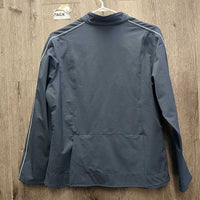 Soft Shell Jacket, zip *gc, clean, faded, pilly lining, seam puckers
