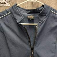 Soft Shell Jacket, zip *gc, clean, faded, pilly lining, seam puckers
