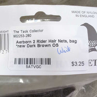 2 Rider Hair Nets, bag *new
