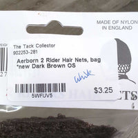 2 Rider Hair Nets, bag *new
