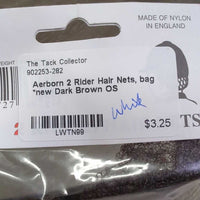 2 Rider Hair Nets, bag *new
