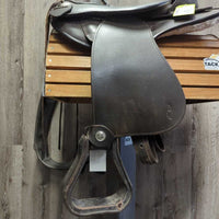 #1 *13.75" Red/Wide Pommel Barefoot Arizona Western Treeless Saddle, 2 Latigos, Hobble Straps, Stirrups & Saddle Pads, Neoprene Cinch
