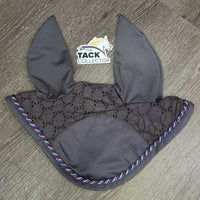 Ear Bonnet Fly Veil, Piping, tag *new

