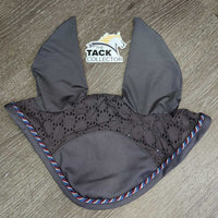 Ear Bonnet Fly Veil, Piping, tag *new
