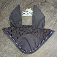 Ear Bonnet Fly Veil, Piping, tag *new
