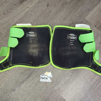 Front & Hind Closed Boots, bag *vgc, older?, clean, stains, loose lining, mnr hair, dirt, rubs & burrs?sand

