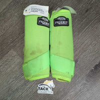 Front & Hind Closed Boots, bag *vgc, older?, clean, stains, loose lining, mnr hair, dirt, rubs & burrs?sand
