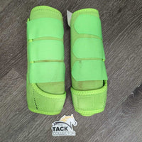 Front & Hind Closed Boots, bag *vgc, older?, clean, stains, loose lining, mnr hair, dirt, rubs & burrs?sand
