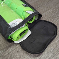 Front & Hind Closed Boots, bag *vgc, older?, clean, stains, loose lining, mnr hair, dirt, rubs & burrs?sand
