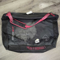 "ShowKit" Nylon & Mesh Saddle Pad Storage Bag *vgc, dirt, residue/discolour/salt stain, threads
