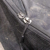 "ShowKit" Nylon & Mesh Saddle Pad Storage Bag *vgc, dirt, residue/discolour/salt stain, threads
