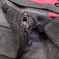 "ShowKit" Nylon & Mesh Saddle Pad Storage Bag *vgc, dirt, residue/discolour/salt stain, threads
