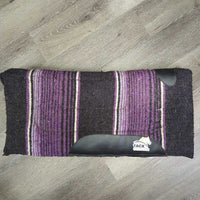Thick Fleece Lined Western Pad *gc/fair, dirty, hairy, pilly, film, tear/fray, mnr threads, snags, faded
