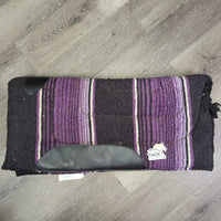 Thick Fleece Lined Western Pad *gc/fair, dirty, hairy, pilly, film, tear/fray, mnr threads, snags, faded
