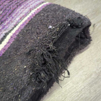 Thick Fleece Lined Western Pad *gc/fair, dirty, hairy, pilly, film, tear/fray, mnr threads, snags, faded

