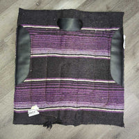 Thick Fleece Lined Western Pad *gc/fair, dirty, hairy, pilly, film, tear/fray, mnr threads, snags, faded

