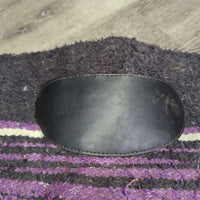 Thick Fleece Lined Western Pad *gc/fair, dirty, hairy, pilly, film, tear/fray, mnr threads, snags, faded
