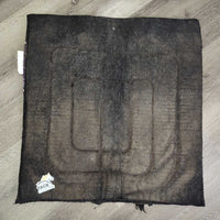 Thick Fleece Lined Western Pad *gc/fair, dirty, hairy, pilly, film, tear/fray, mnr threads, snags, faded
