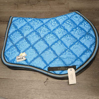 Quilt Jumper Saddle Pad, 3x Piping *vgc, dirty, hairy, threads, mnr stains
