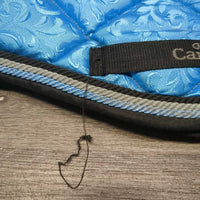 Quilt Jumper Saddle Pad, 3x Piping *vgc, dirty, hairy, threads, mnr stains
