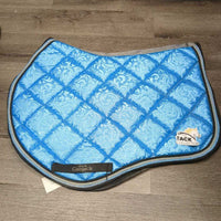Quilt Jumper Saddle Pad, 3x Piping *vgc, dirty, hairy, threads, mnr stains
