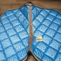 Quilt Jumper Saddle Pad, 3x Piping *vgc, dirty, hairy, threads, mnr stains

