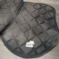 Quilt Jumper Saddle Pad, 3x Piping *vgc, dirty, hairy, threads, mnr stains
