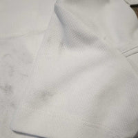 JUNIORS SS Show Shirt, 1/3 Snap Up, Snap Collar *vgc, mnr snags, seam puckers, older?
