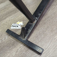 Stall Mount 2 Saddle Rack, 2 Caps *vgc, mnr scuffs, dirt, bent hook, peeled paint
