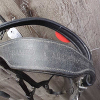 Padded Flat Bridle, Rubber Reins *gc, v.dirty, thick film, NO Bits straps or snaps
