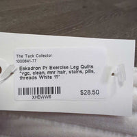 Pr Exercise Leg Quilts *vgc, clean, mnr hair, stains, pills, threads
