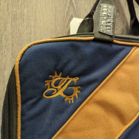 Padded Fleece Lined Bridle Bag, Zipper Top *vgc, NO Bridle Rack, clean, mnr hair, rubs, scratches, snags & stains?dirt
