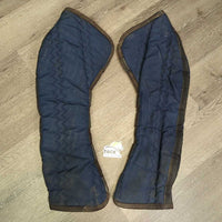 Tall Front & Hind Shipping Boots, Fleece Lined *gc, clean?, older, residue, clumpy, hair, stains, mnr dirt, rubs, threads
