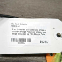 Rsd Leather Breastplate, straps, wither bridge *xc/vgc, clean, mnr edge scrapes & film
