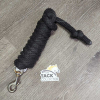 Nylon Lead Rope, snap *fair, clean, stiff, knots, faded, snags, frays, rust
