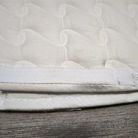 Thick Quilt Jumper Saddle Pad, piping, tabs *vgc, clean, older, mnr dingy, rubs, pills, stains, older
