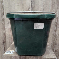 Flat Back Plastic Bucket *gc, dirty, scuffs, scratches, stains, residue
