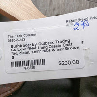 Low Rider Long Oilskin Coat *xc, clean, v.mnr rubs & hair

