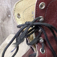 Soft Western Roper Boots, laces, fringe *xc, clean, mnr scratches, stamp & heel rubs

