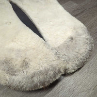 Quilt Thick Fleece Shimmable Half Pad, 4 Black Shims: 2 Long & 2 Short *gc, v.dirty, stains, clumpy, thin spots
