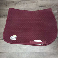 Thin Quilt Dressage Saddle Pad *vgc, clean, residue, hair, rubs, pills
