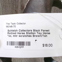 Collectors Black Forest Retired Horse Stallion Toy Horse *xc, mnr scratches
