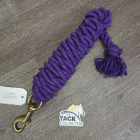 Braided Cotton Lead Rope, snap *vgc, clean, uncoiling, mnr shavings, threads, pills
