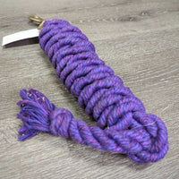Braided Cotton Lead Rope, snap *vgc, clean, uncoiling, mnr shavings, threads, pills
