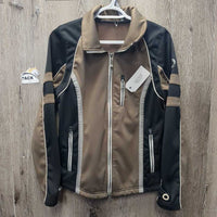 Soft Shell Fleece Lined Jacket, Reflective*gc, mnr stains, hair & pilly lining, edge stains & cracks?pulls
