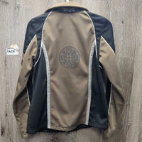 Soft Shell Fleece Lined Jacket, Reflective*gc, mnr stains, hair & pilly lining, edge stains & cracks?pulls

