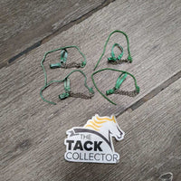 4 Toy Horse Ribbon & Chain Halters & Lead Ropes *xc/like new
