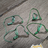4 Toy Horse Ribbon & Chain Halters & Lead Ropes *xc/like new
