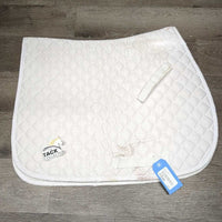 Quilt Jumper Saddle Pad, tabs *gc, clean, stains, rubs, pills, puckers, clumpy, older
